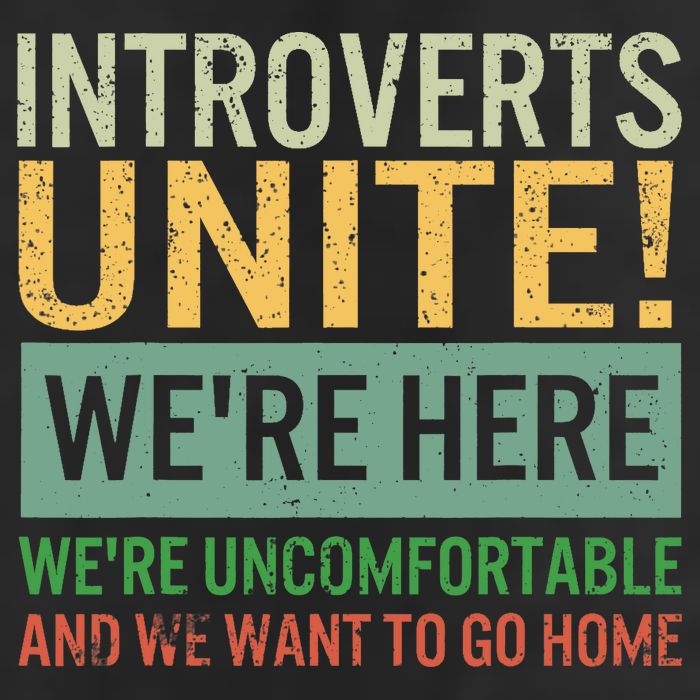 Introvert Introverts Unite Here Uncomfortable Want Go Home Crop Fleece Hoodie