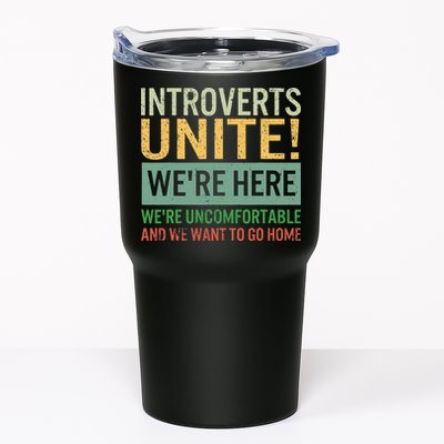 Introvert Introverts Unite Here Uncomfortable Want Go Home Tumbler