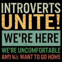 Introvert Introverts Unite Here Uncomfortable Want Go Home Wool Snapback Cap