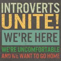 Introvert Introverts Unite Here Uncomfortable Want Go Home Cotton Canvas Backpack