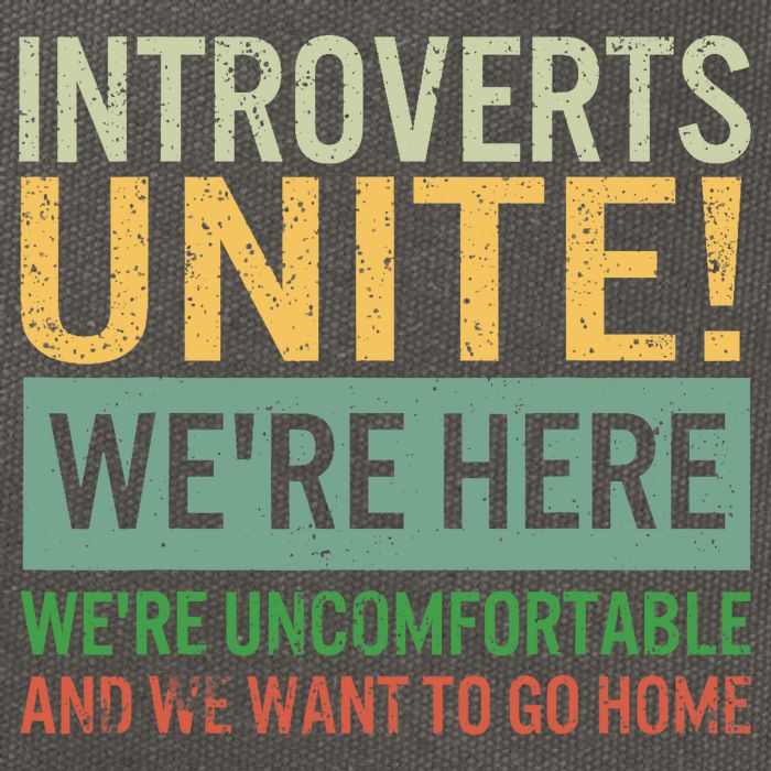 Introvert Introverts Unite Here Uncomfortable Want Go Home Cotton Canvas Backpack