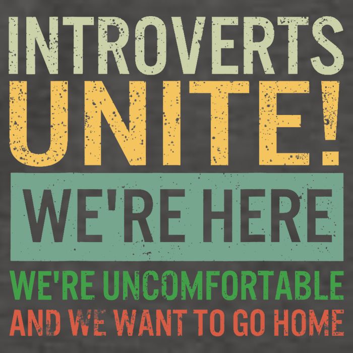 Introvert Introverts Unite Here Uncomfortable Want Go Home Vector Backpack
