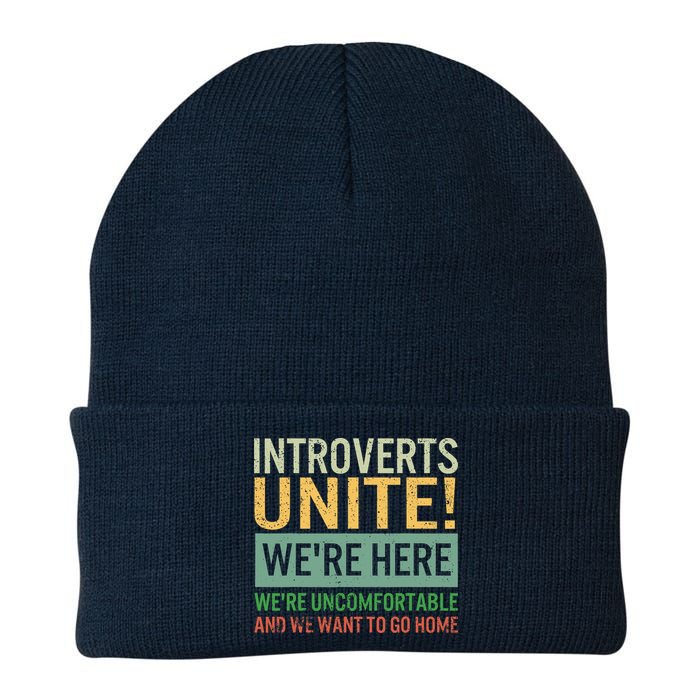 Introvert Introverts Unite Here Uncomfortable Want Go Home Beanie
