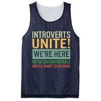 Introvert Introverts Unite Here Uncomfortable Want Go Home Mesh Reversible Basketball Jersey Tank