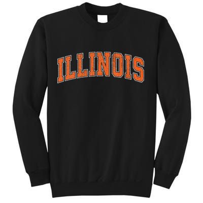 Illinois Il Vintage Athletic Sports Style Sweatshirt