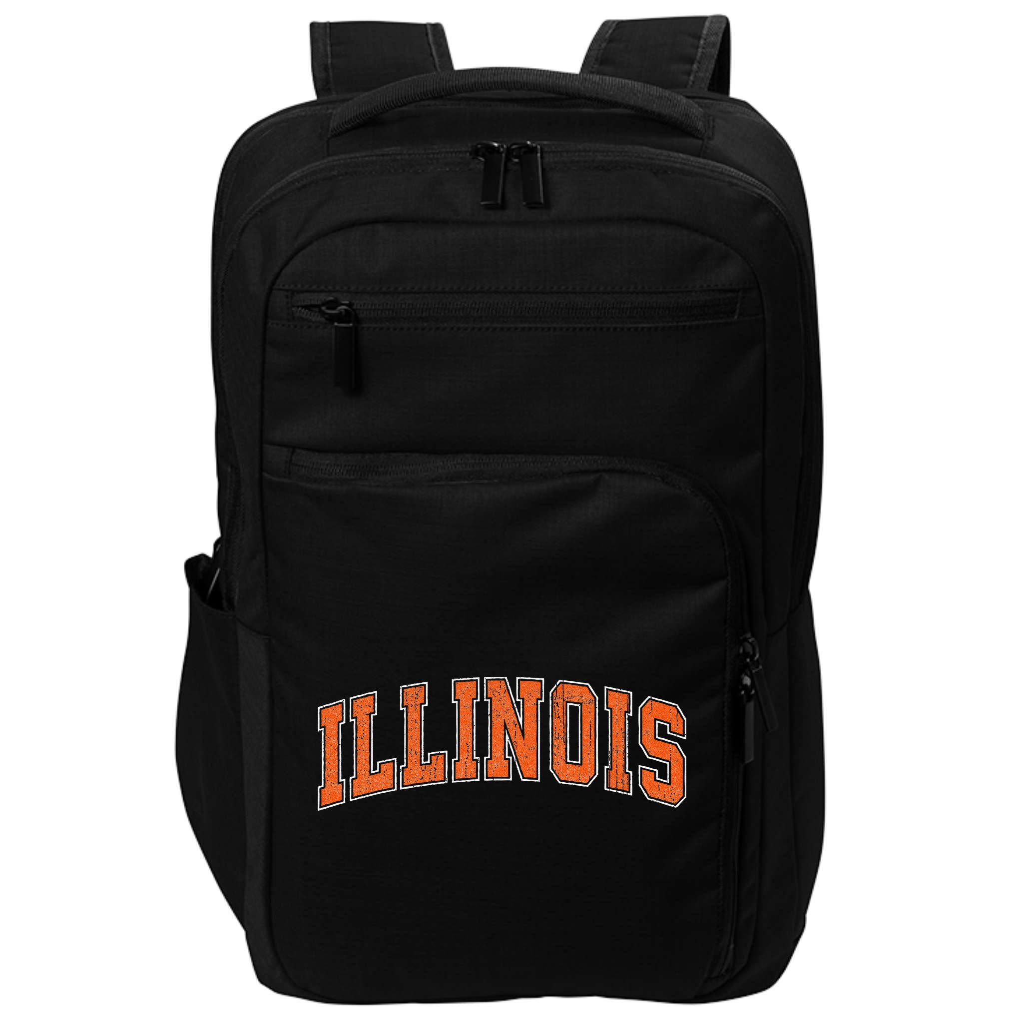 Illinois Il Vintage Athletic Sports Style Impact Tech Backpack