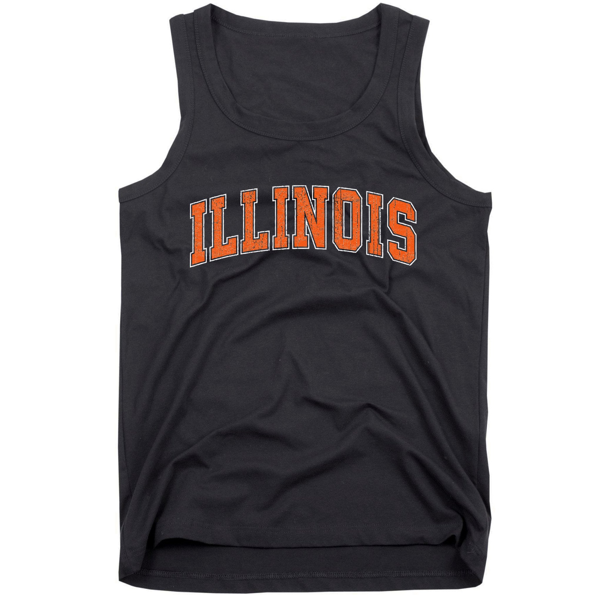 Illinois Il Vintage Athletic Sports Style Tank Top