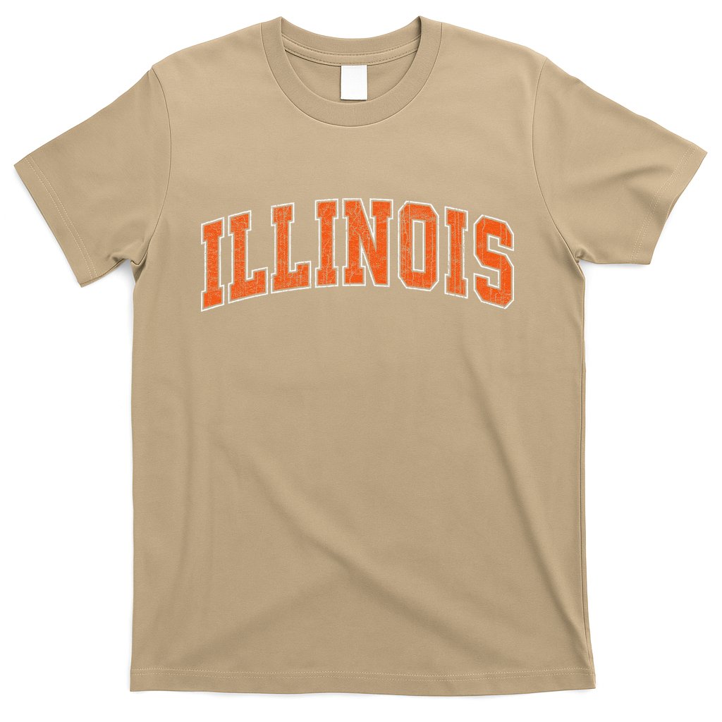 Illinois Il Vintage Athletic Sports Style T-Shirt