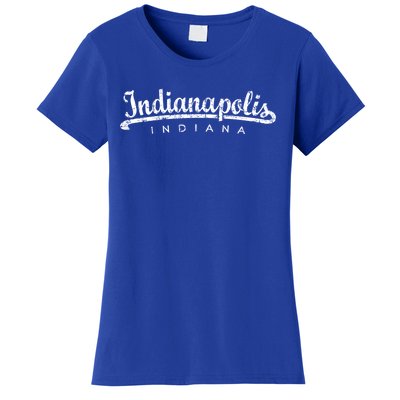 Indianapolis Indiana (Vintage Black) Indianapolis Gift Women's T-Shirt