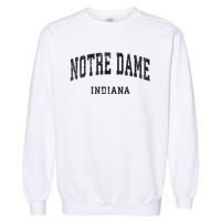 Indiana In Vintage Athletic Sports Design Garment-Dyed Sweatshirt