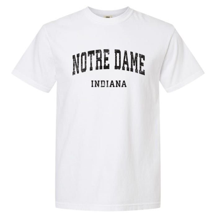 Indiana In Vintage Athletic Sports Design Garment-Dyed Heavyweight T-Shirt