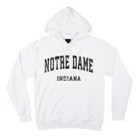 Indiana In Vintage Athletic Sports Design Hoodie