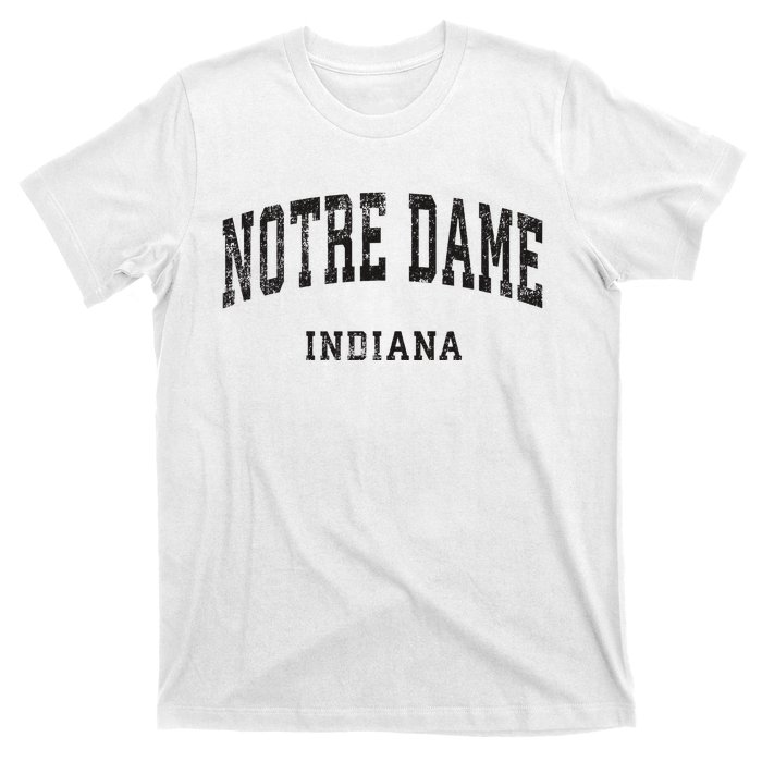 Indiana In Vintage Athletic Sports Design T-Shirt