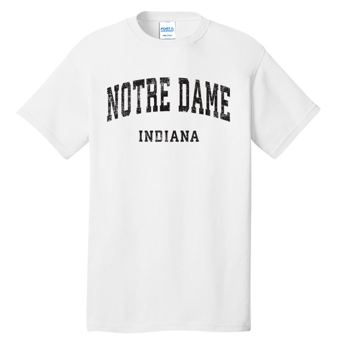 Indiana In Vintage Athletic Sports Design Tall T-Shirt