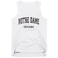 Indiana In Vintage Athletic Sports Design Tank Top