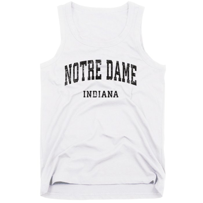 Indiana In Vintage Athletic Sports Design Tank Top