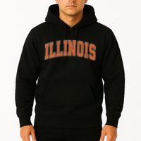 Illinois Il Vintage Athletic Sports Design Style Hoodie