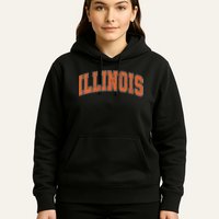 Illinois Il Vintage Athletic Sports Design Style Hoodie