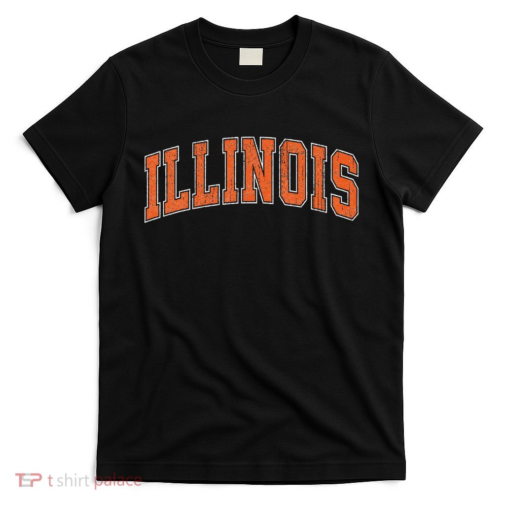Illinois Il Vintage Athletic Sports Design Style T-Shirt