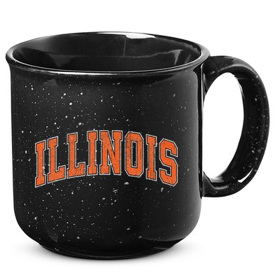 Illinois Il Vintage Athletic Sports Design Style 15oz Campfire Ceramic Mug