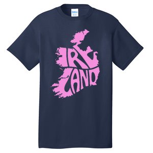 Ireland Irish Vacation Travel St Patrick's Day Pink Women's Tall T-Shirt