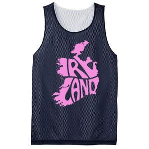 Ireland Irish Vacation Travel St Patrick's Day Pink Women's Mesh Reversible Basketball Jersey Tank