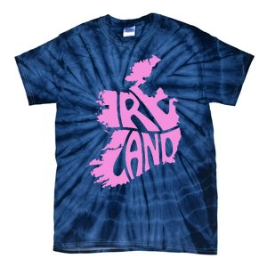 Ireland Irish Vacation Travel St Patrick's Day Pink Women's Tie-Dye T-Shirt