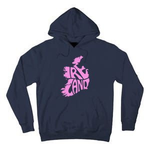 Ireland Irish Vacation Travel St Patrick's Day Pink Women's Tall Hoodie