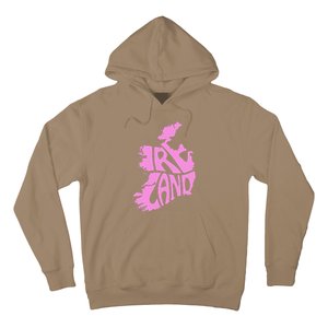 Ireland Irish Vacation Travel St Patrick's Day Pink Women's Hoodie