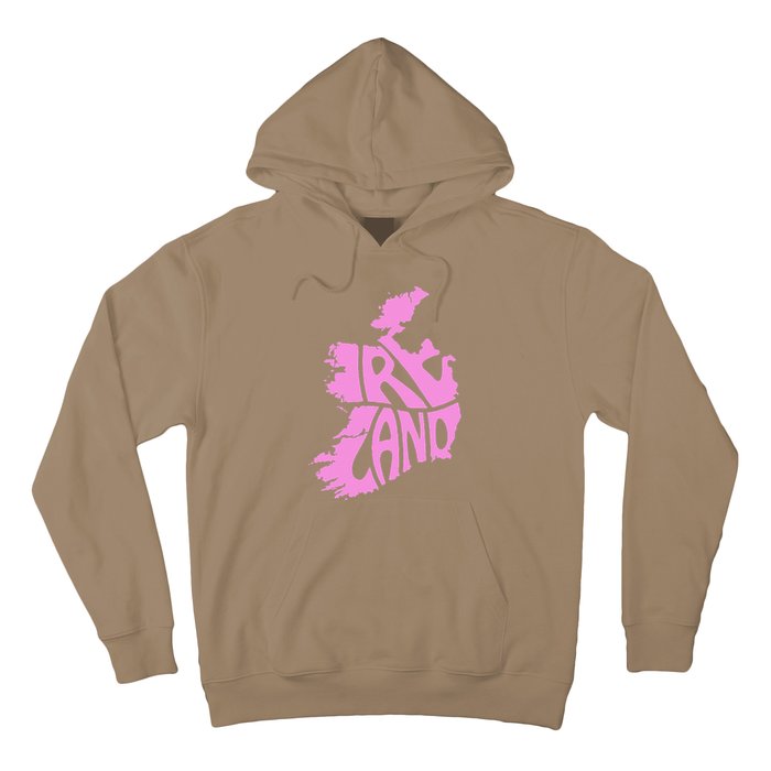 Ireland Irish Vacation Travel St Patrick's Day Pink Women's Hoodie