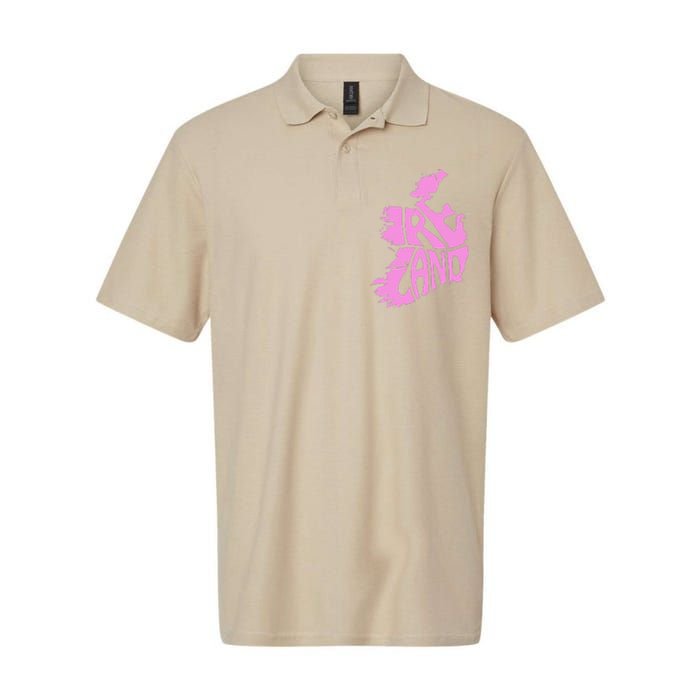 Ireland Irish Vacation Travel St Patrick's Day Pink Women's Softstyle Adult Sport Polo