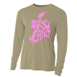 Ireland Irish Vacation Travel St Patrick's Day Pink Women's Cooling Performance Long Sleeve Crew