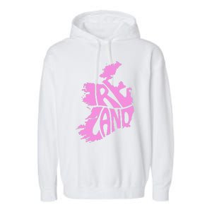 Ireland Irish Vacation Travel St Patrick's Day Pink Women's Garment-Dyed Fleece Hoodie