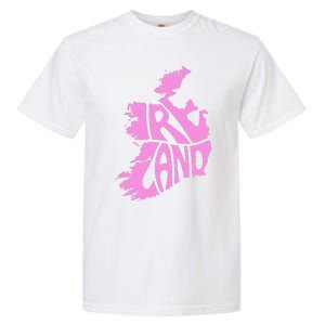 Ireland Irish Vacation Travel St Patrick's Day Pink Women's Garment-Dyed Heavyweight T-Shirt