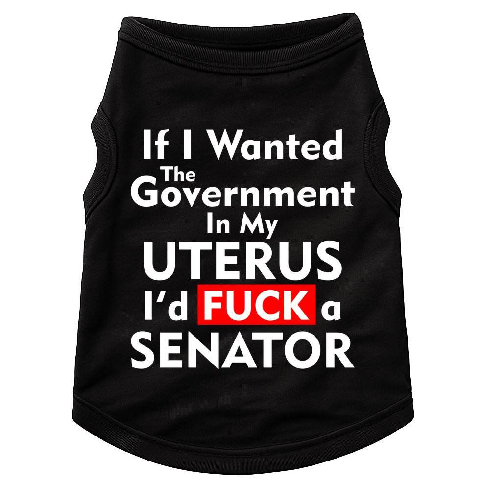 If I Wanted The Government In My Uterus I'd F A Senator Pro Choice Doggie Tank