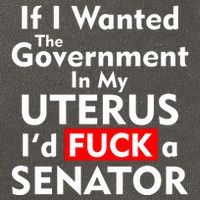 If I Wanted The Government In My Uterus I'd F A Senator Pro Choice Cotton Canvas Backpack