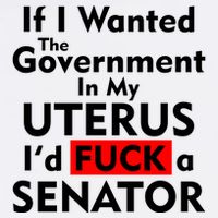 If I Wanted The Government In My Uterus I'd F A Senator Pro Choice Garment-Dyed Sweatshirt