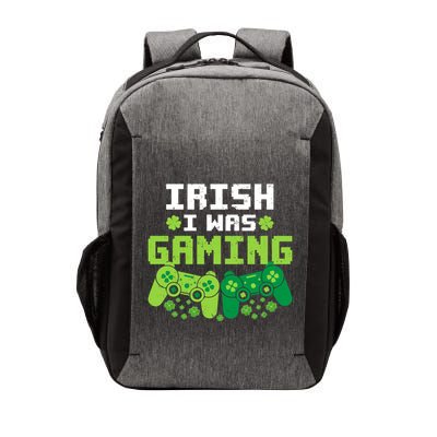 Irish I Was Gaming Funny St Patricks Day Gamer Meaningful Gift Vector Backpack