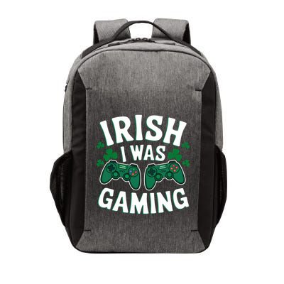 Irish I Was Gaming Funny St Patricks Day Gamer Gift Vector Backpack