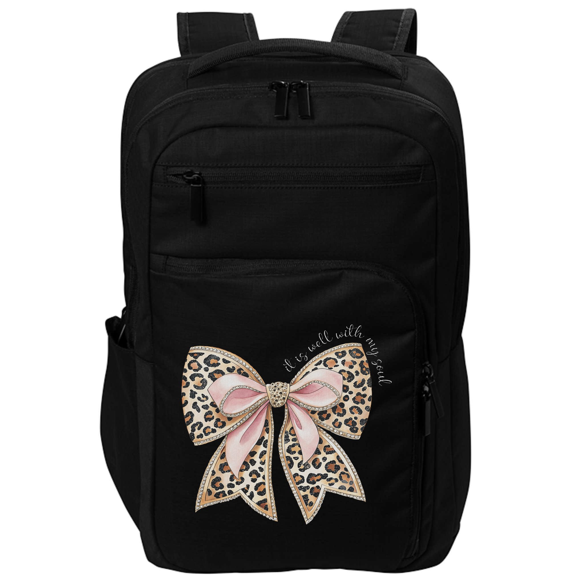 It Is Well With My Soul Inspired Faith Bible Bow Christian Impact Tech Backpack