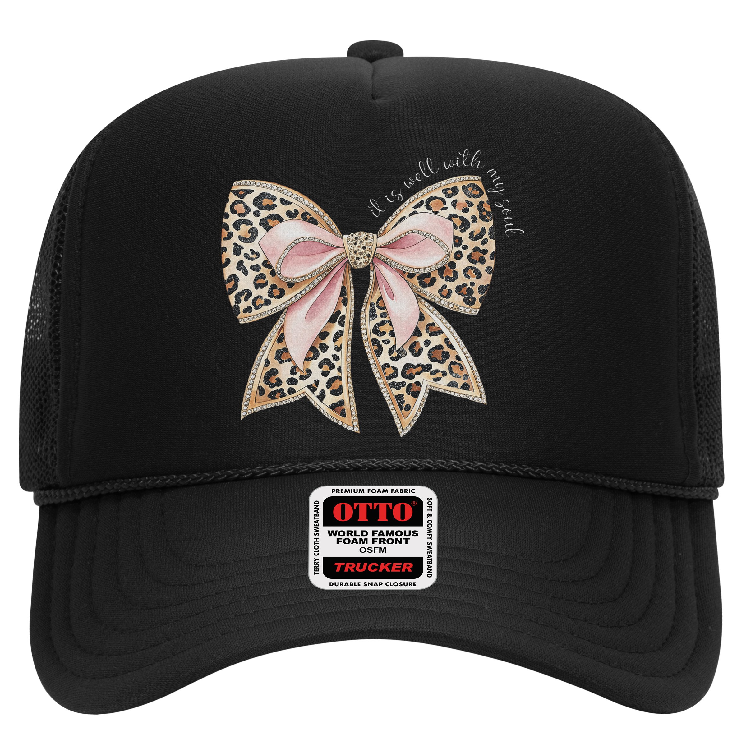 It Is Well With My Soul Inspired Faith Bible Bow Christian Hat