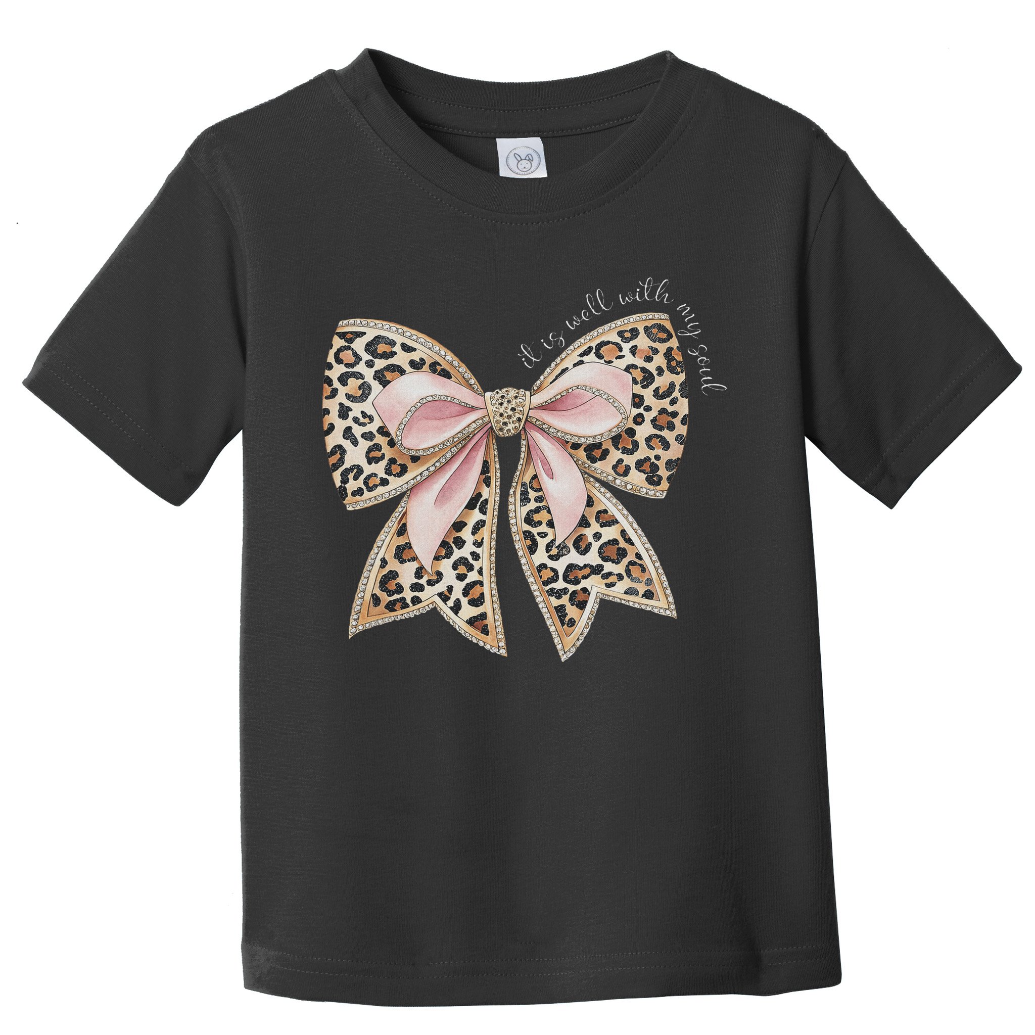 It Is Well With My Soul Inspired Faith Bible Bow Christian Toddler T-Shirt