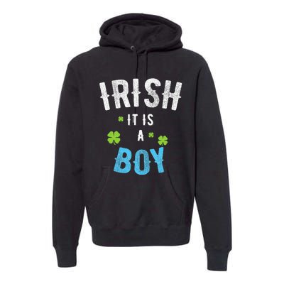 IRISH I Wish It Is A St. Patrick's Day Gender Reveal Gift Premium Hoodie