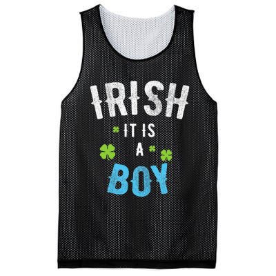 IRISH I Wish It Is A St. Patrick's Day Gender Reveal Gift Mesh Reversible Basketball Jersey Tank