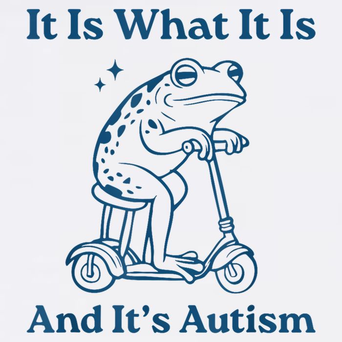 It Is What It Is And It's Autism Retro Autism Awareness Flat Bill Trucker Hat
