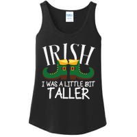 Irish I Was A Little Bit Taller Funny Patricks Day Ladies Essential Tank