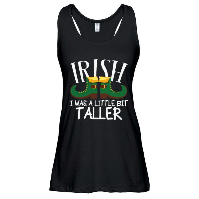 Irish I Was A Little Bit Taller Funny Patricks Day Ladies Essential Flowy Tank