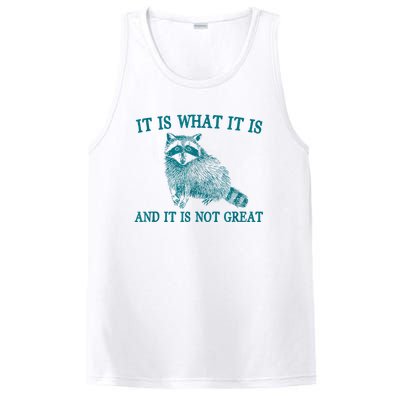 It Is What It Is And It Is Not Great Raccoon PosiCharge Competitor Tank