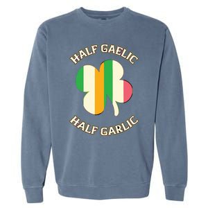 Irish Italian Women Men St Patricks Day Gaelic Garment-Dyed Sweatshirt