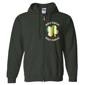 Irish Italian Women Men St Patricks Day Gaelic Full Zip Hoodie